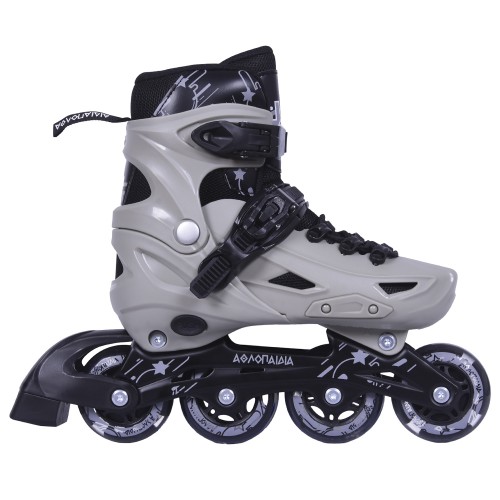 3K Αυξομειούμενα Πατίνια/Roller Skates/Παγοπέδιλα 3 σε 1 - Γκρι