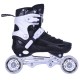 3K Αυξομειούμενα Πατίνια/Roller Skates/Παγοπέδιλα 3 σε 1 - Μαύρο