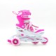 Αθλοπαιδιά Αυξομειούμενα Inline/Roller Skates/Παγοπέδιλα, 3 σε 1, για Κορίτσια
