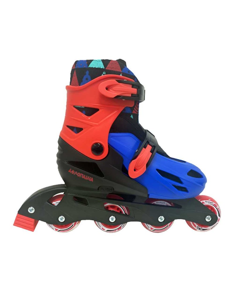 ΑΘΛΟΠΑΙΔΙΑ Αυξομειούμενα Πατίνια - Κόκκινο/Μαύρο/Μπλε
