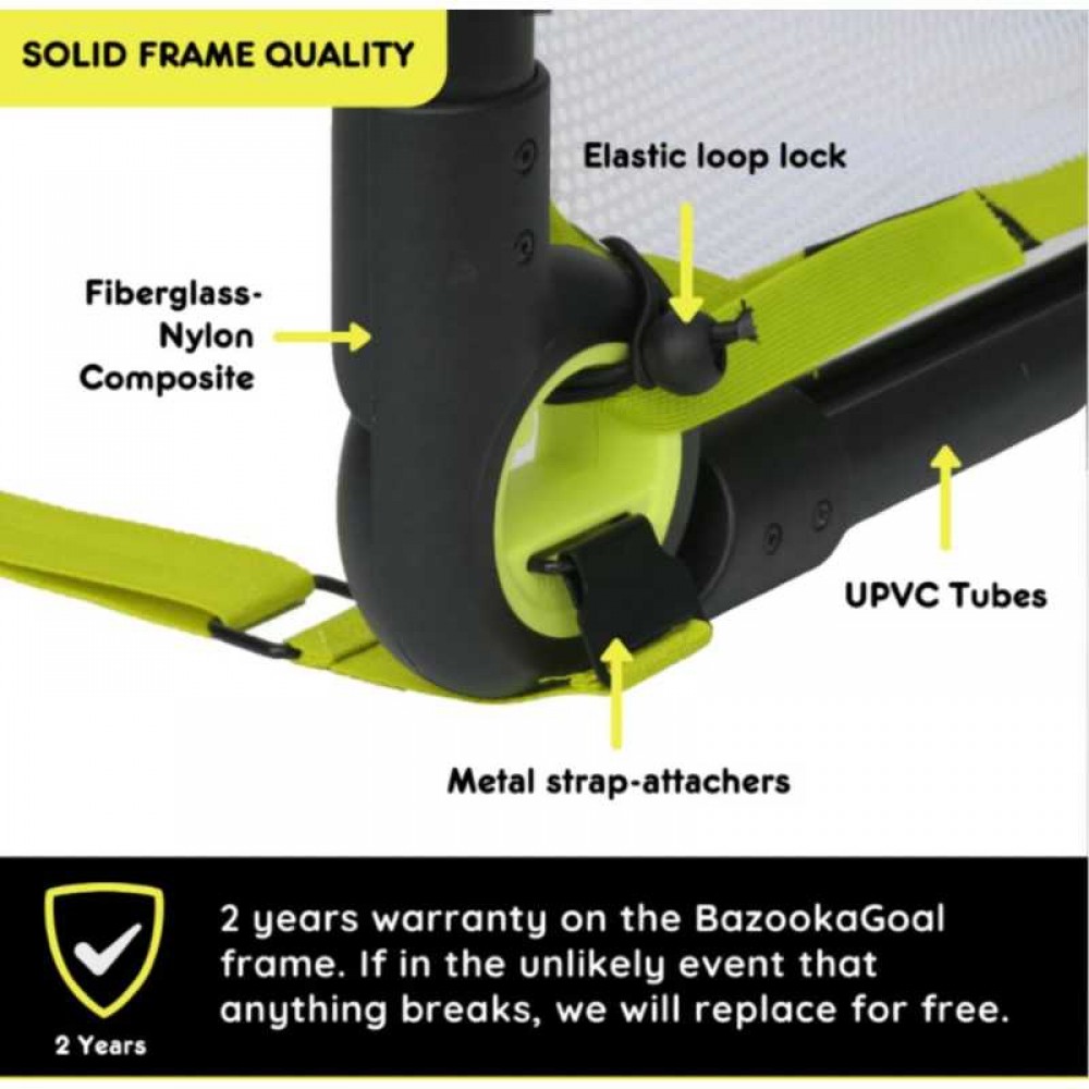 Bazooka Τέρμα Ποδοσφαίρου Πλαστικό - Μαύρο/Κίτρινο