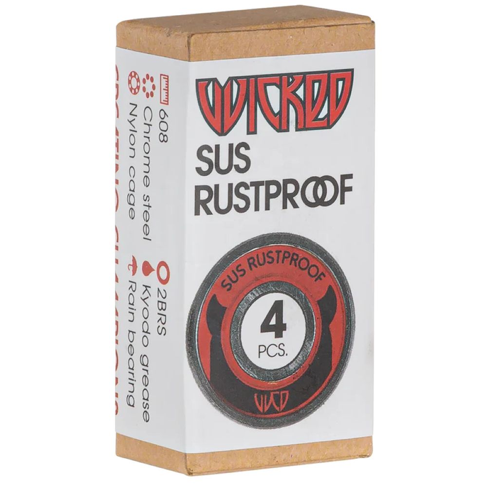 WICKED SUS Rustproof Ρουλεμάν - Κόκκινο