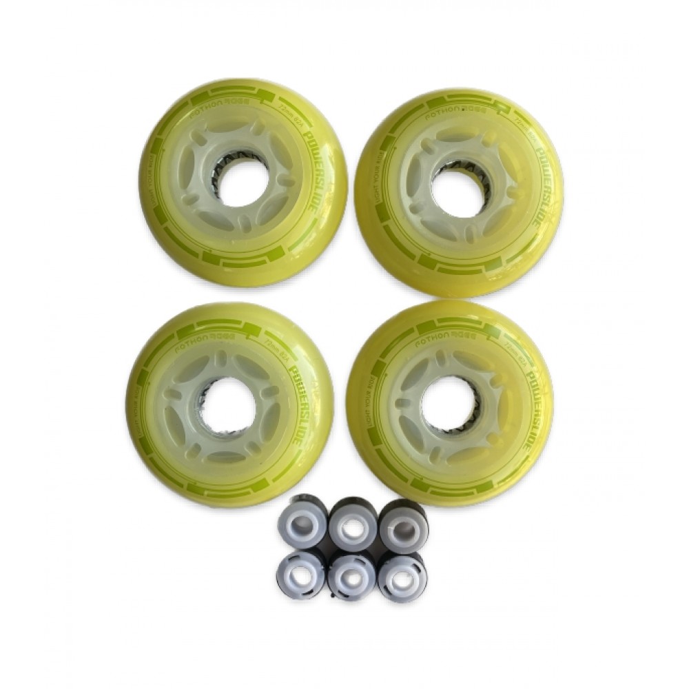 POWERSLIDE 72χιλ./82Α Fothon Envy green LED Ροδάκι