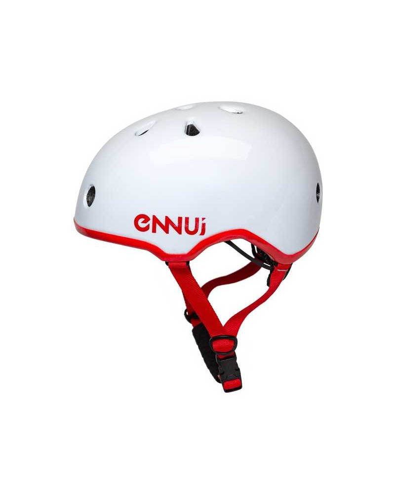 ENNUI Elite White Red Shiny Κράνος με αφαιρούμενο peak (54-59cm)