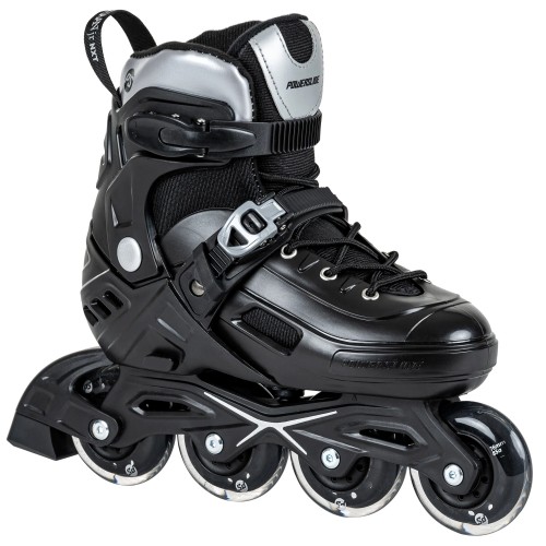 POWERSLIDE Khaan Junior NXT Black Πατίνια Αυξομειούμενα - Μαύρο/Ασημί