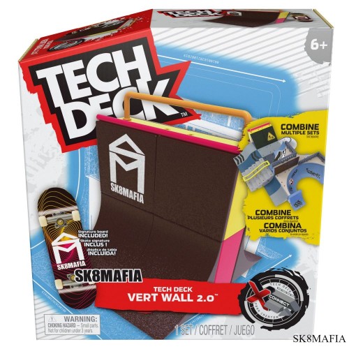Tech Deck  X-Connect  Park Creator - 1 Μινιατούρα Τροχοσανίδα και 1 Ράμπα