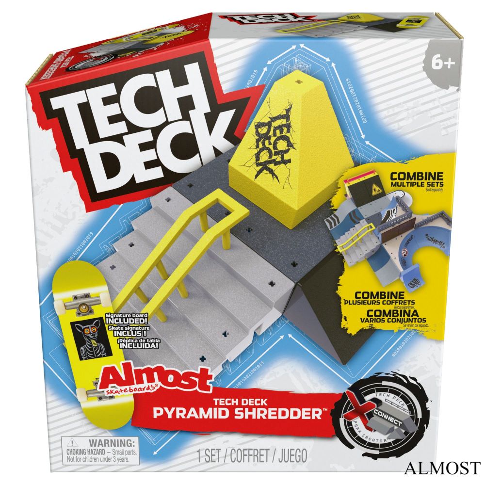 Tech Deck  X-Connect  Park Creator - 1 Μινιατούρα Τροχοσανίδα και 1 Ράμπα