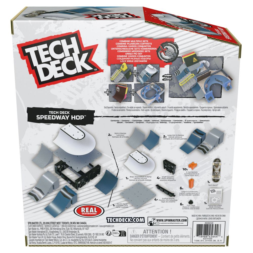 Tech Deck  X-Connect  Park Creator - 1 Μινιατούρα Τροχοσανίδα και 1 Ράμπα