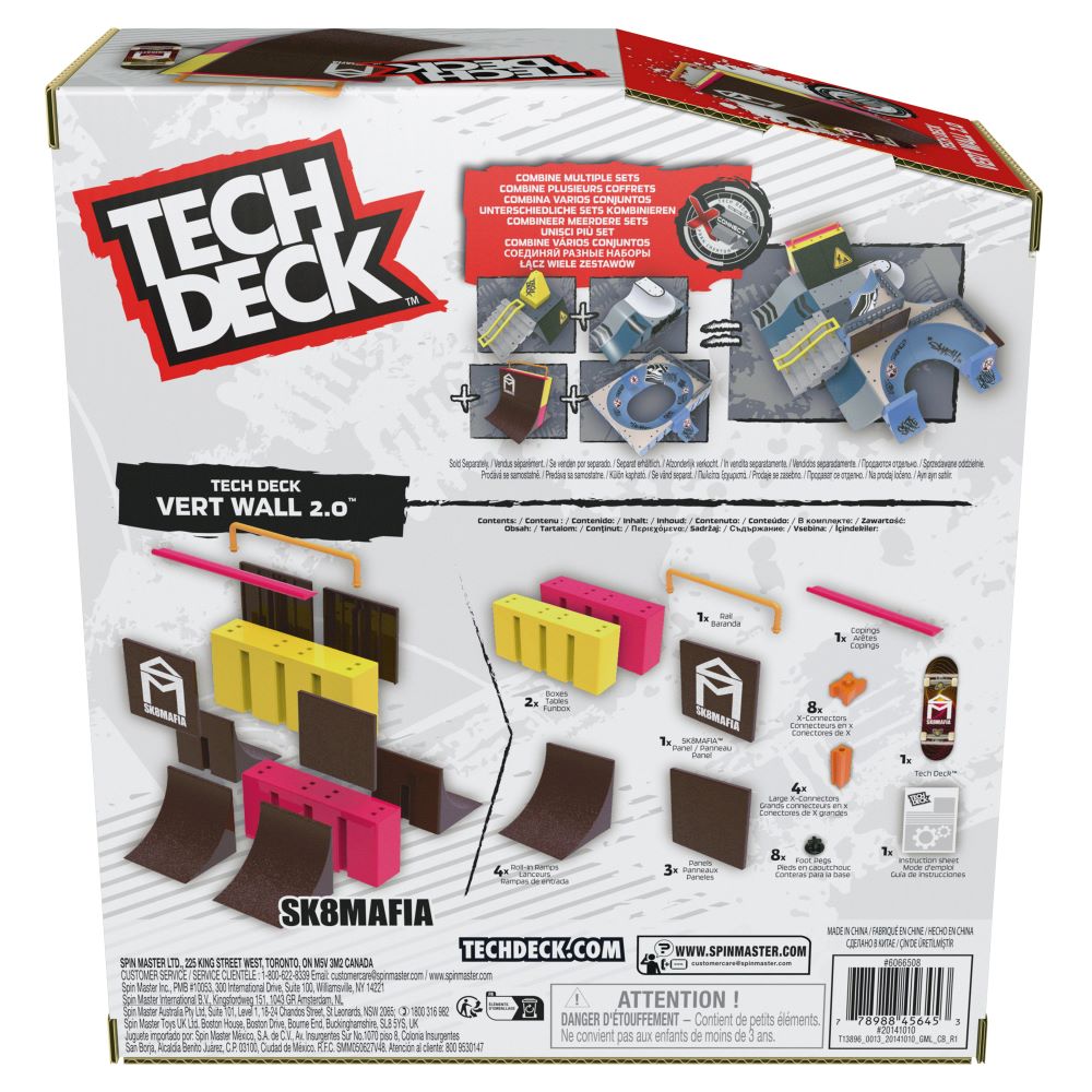 Tech Deck  X-Connect  Park Creator - 1 Μινιατούρα Τροχοσανίδα και 1 Ράμπα