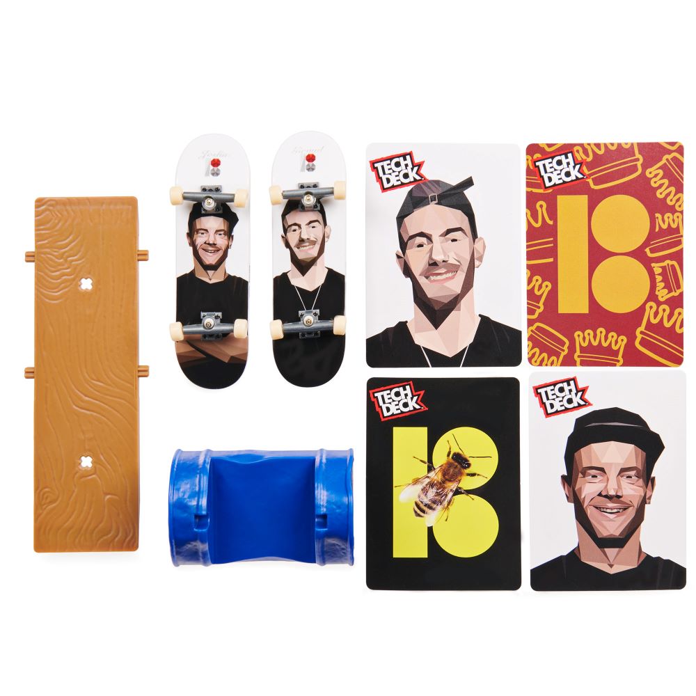 Tech Deck (VS) Versus Series Sk8shop, 2 Μινιατούρες Τροχοσανίδες - 1 Εμπόδιο/Ράμπα