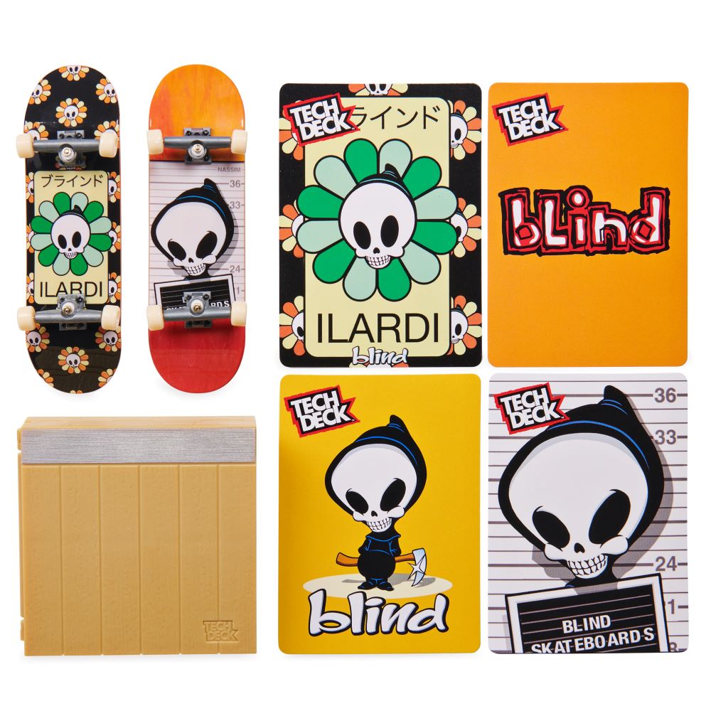 Tech Deck (VS) Versus Series Sk8shop, 2 Μινιατούρες Τροχοσανίδες - 1 Εμπόδιο/Ράμπα