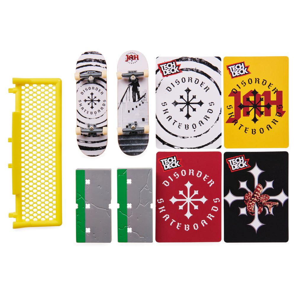 Tech Deck (VS) Versus Series Sk8shop, 2 Μινιατούρες Τροχοσανίδες - 1 Εμπόδιο/Ράμπα