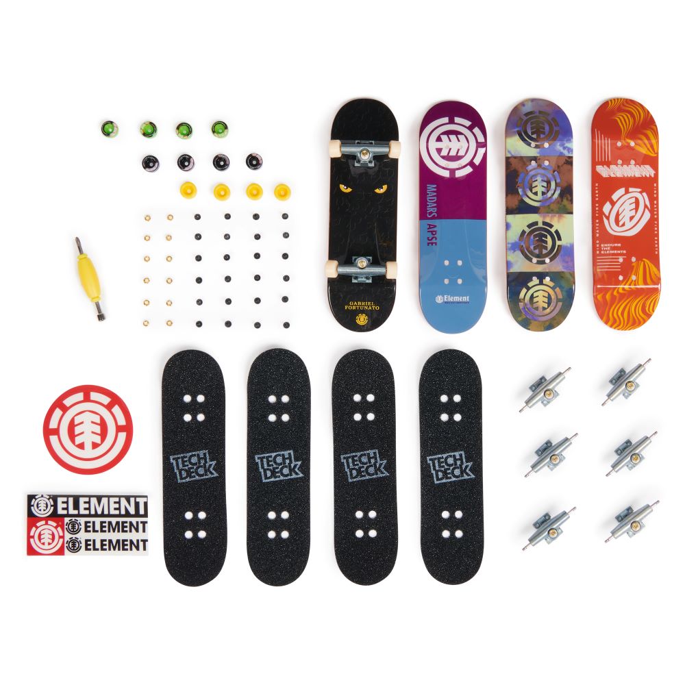 Tech Deck Fingerboard - Σανιδάκι δαχτύλου 4 τεμαχίων