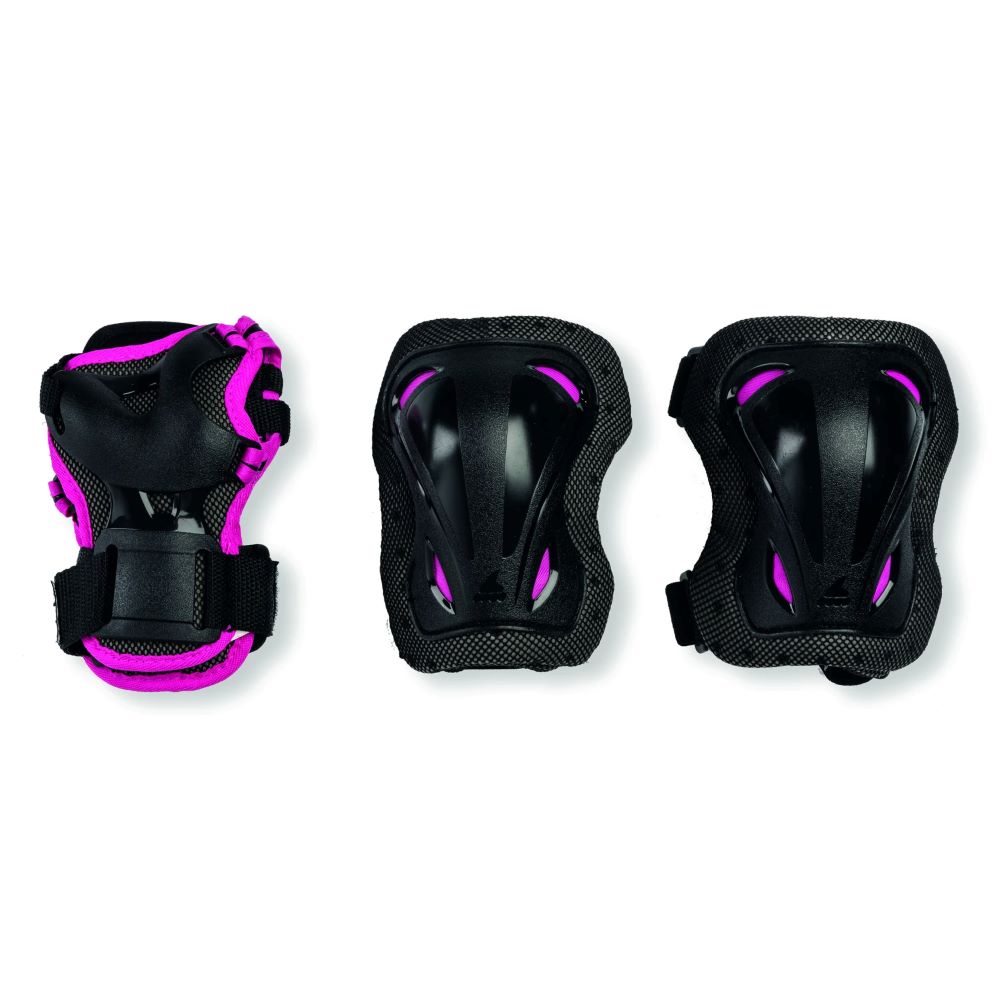 ROLLERBLADE Παιδικά Προστατευτικά Junior 3pack για κορίτσι - Μαύρο/Ροζ