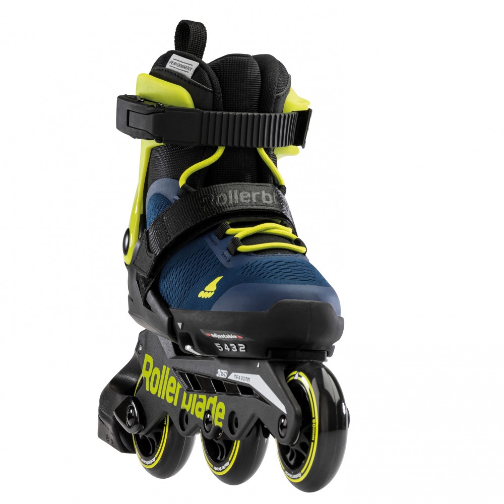 ROLLERBLADE Microblade 3WD Αυξομειούμενα Πατίνια - Blue royal/Lime
