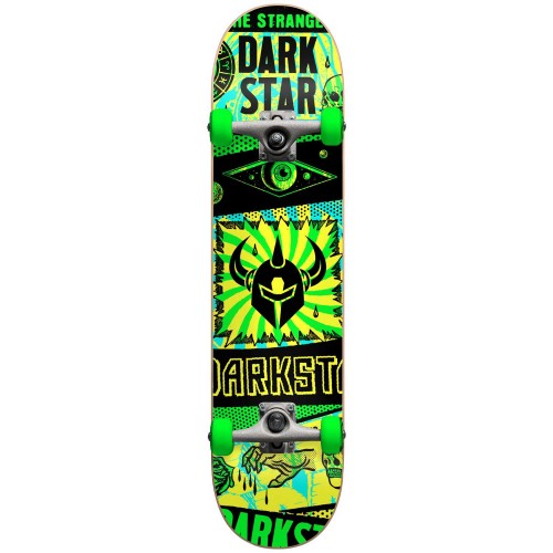 DARKSTAR Collapse Yth W/Stocking FP Complete Skateboard 7.375' - Πράσινο
