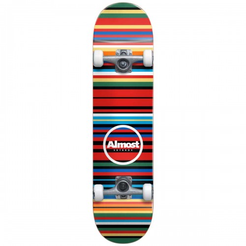 ALMOST Thin Strips FP Complete Skateboard 7.75' - Μαύρο