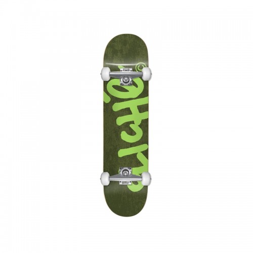 CLICHE Handwritten Yth FP Complete Skateboard 7.375' - Forest Green