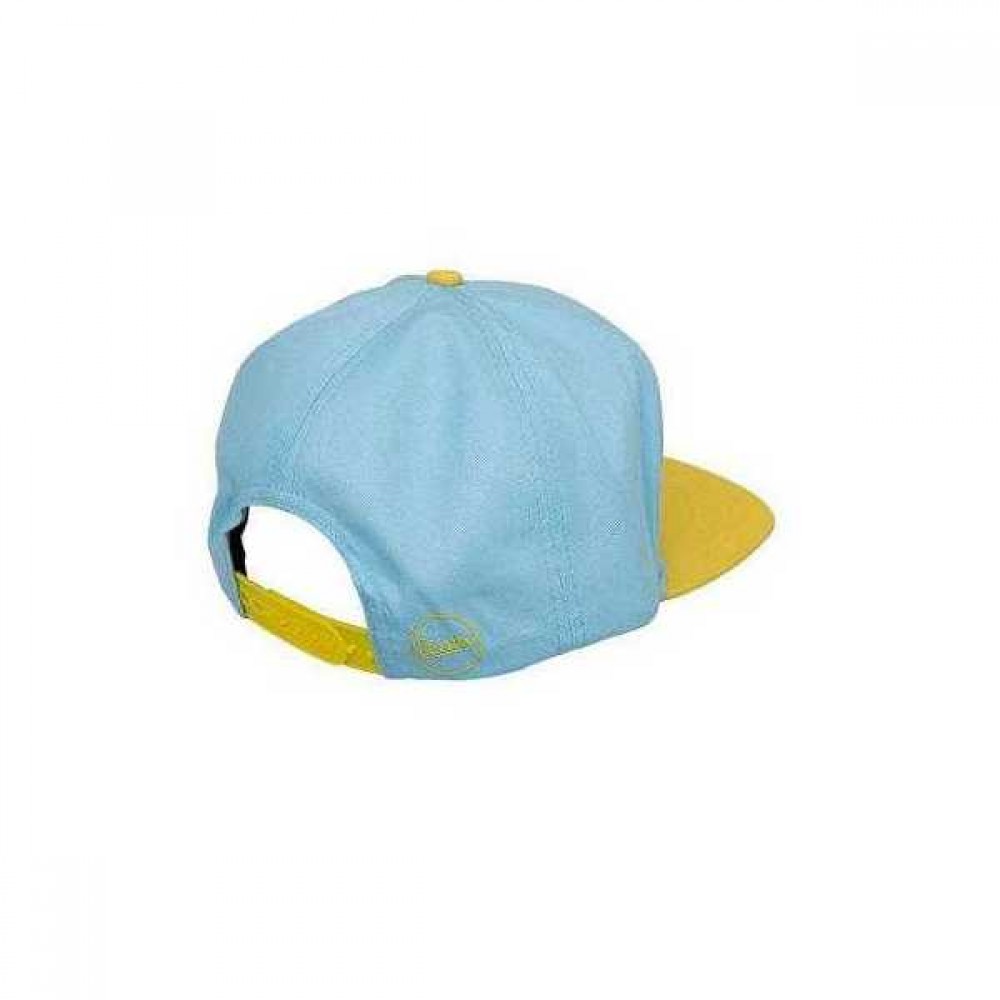 PENNY SKATEBOARDS  Snapback Cap, Light Blue/Yellow
