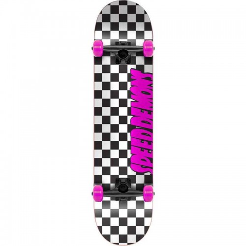 SPEED DEMONS Checkers Complete Skateboard 7.75' - Μαύρο/Ροζ