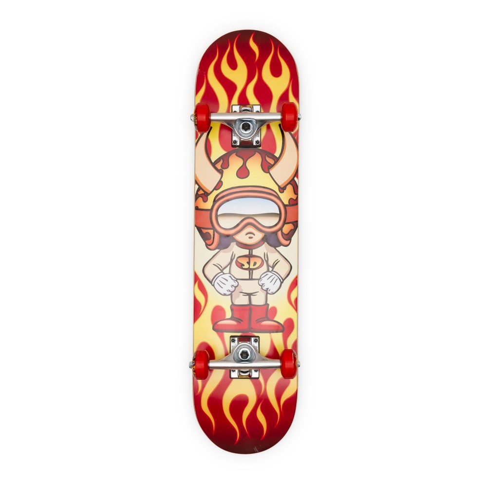 SPEED DEMONS hot shot soft top complete skateboard 6.75''