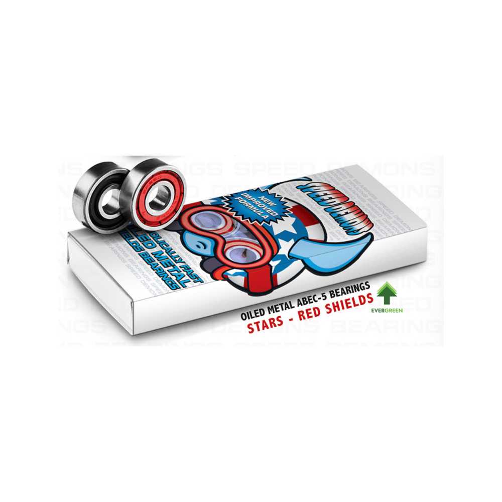 SPEED DEMONS stars ρουλεμάν Abec 5 - Κόκκινο