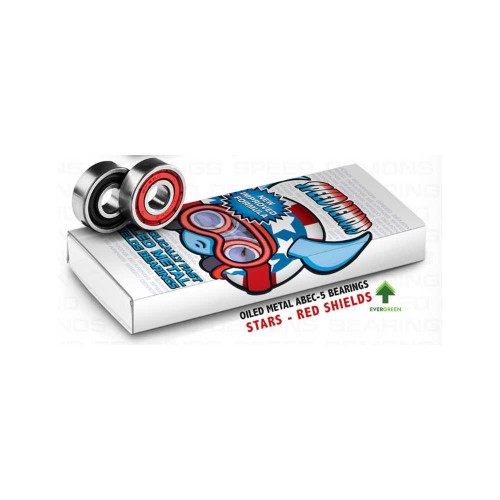 SPEED DEMONS stars ρουλεμάν Abec 5 - Κόκκινο