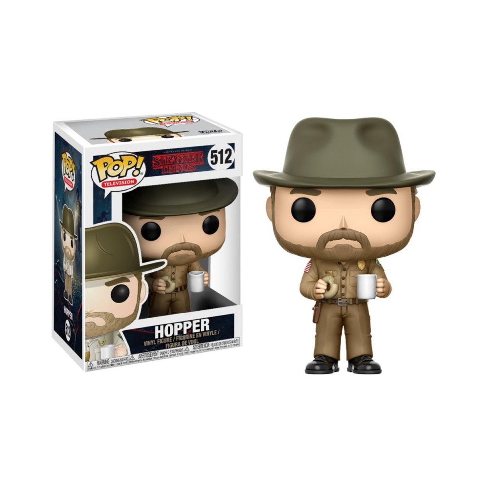 Funko Pop! Television: Stranger Things - Hopper With Donut* #512 Vinyl Figure