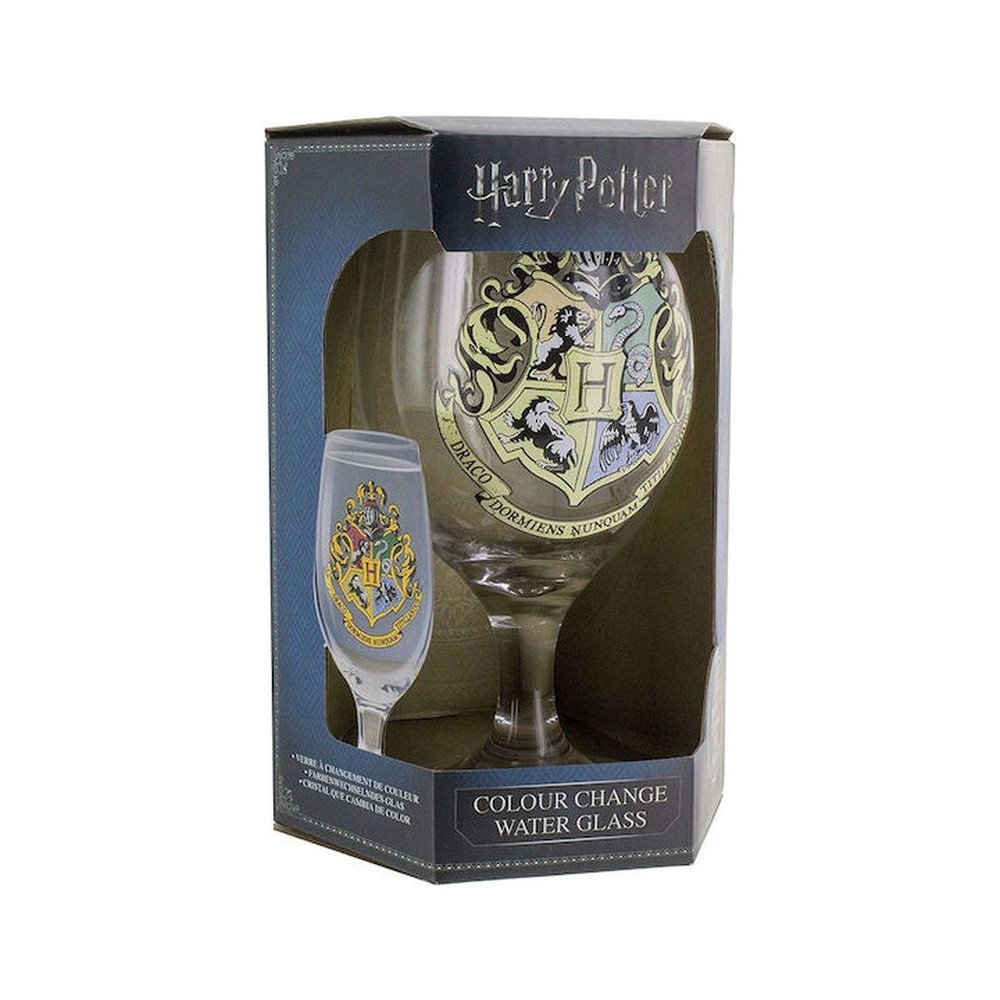 Paladone: Harry Potter - Hogwarts Colour Change Water Glass V2 (350ml) (PP4259HPV2)