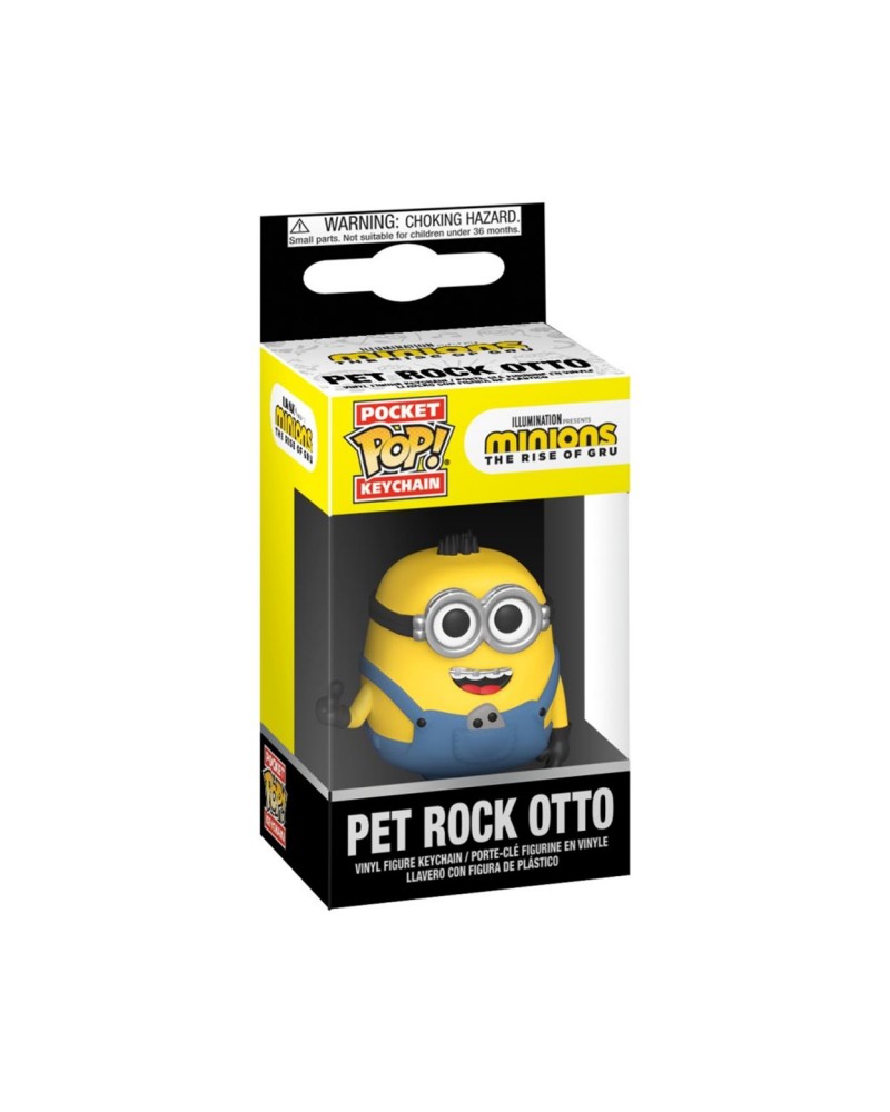 Funko Pocket Pop!: Minions The Rise Of Gru - Pet Rock Otto Vinyl Figure Keychain