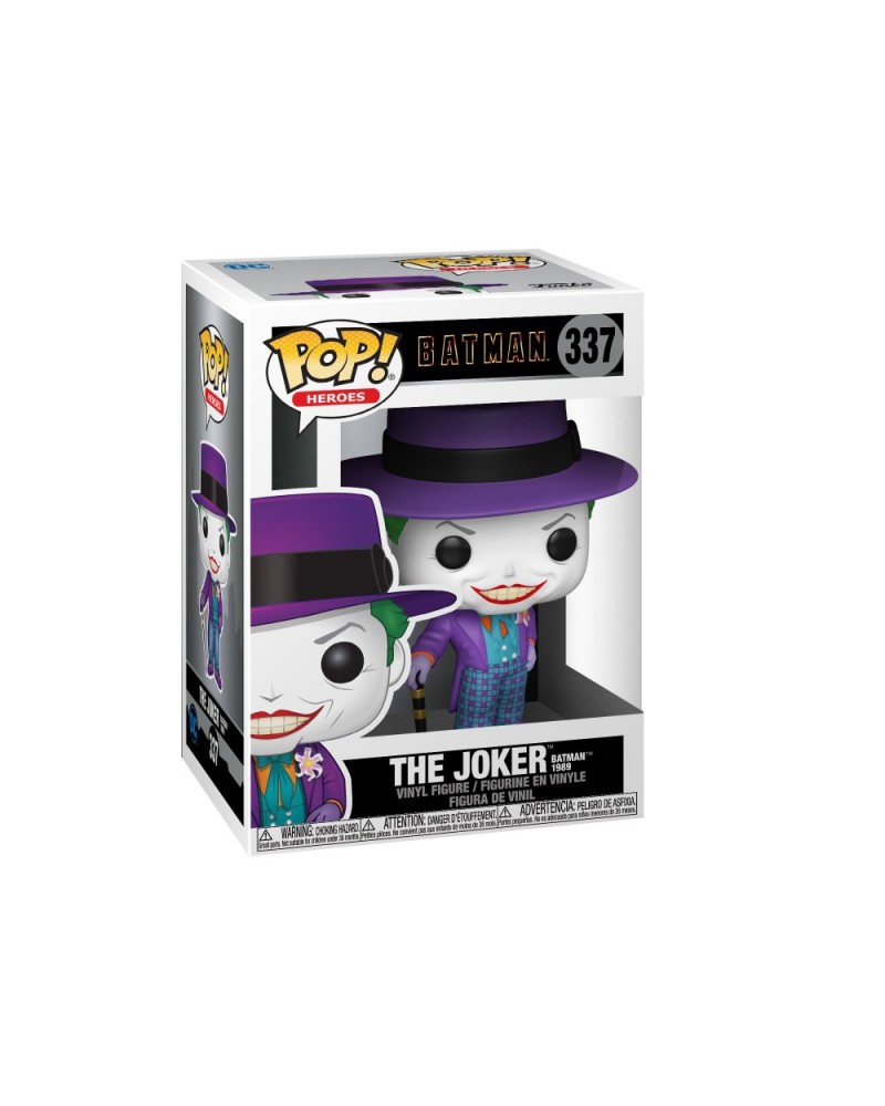 Funko Pop! DC Heroes: Batman 1989 - The Joker* (with Hat-Batman 1989 Movie) #337 Vinyl Figure