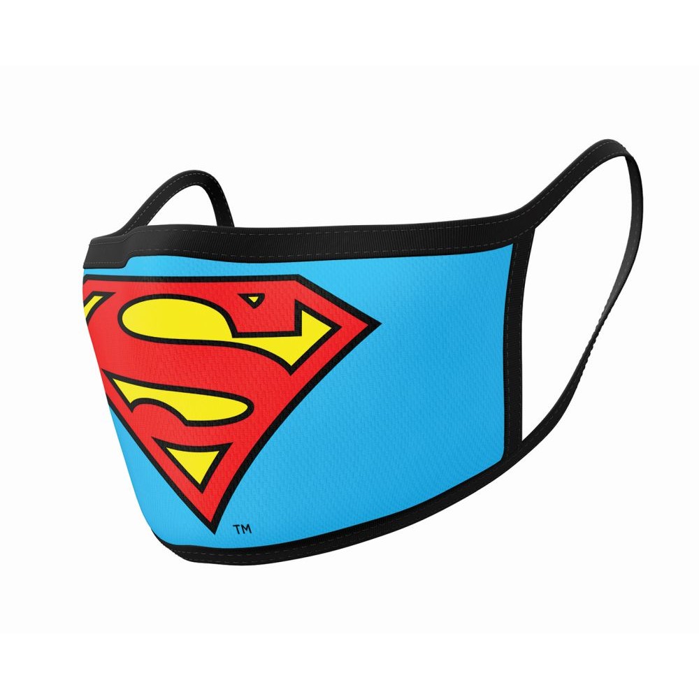 Pyramid DC: Superman (Logo) Mask - 2Pack Face Covers (GP85559)
