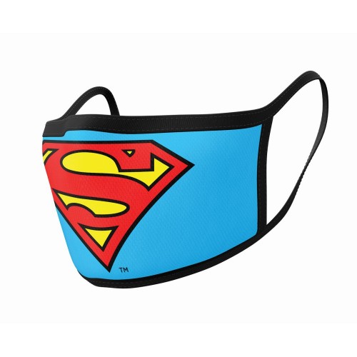 Pyramid DC: Superman (Logo) Mask - 2Pack Face Covers (GP85559)