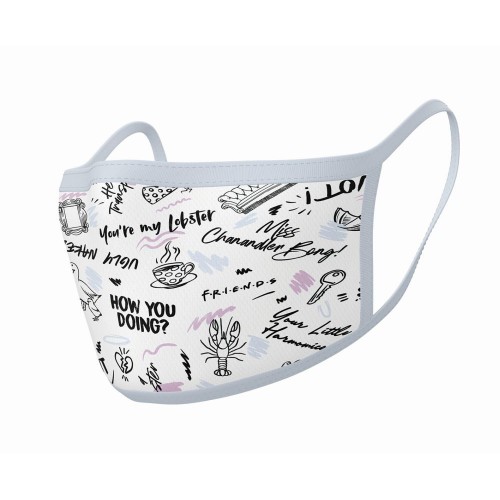 Pyramid Friends - (Phrases) Mask - 2Pack Face Covers (GP85574)