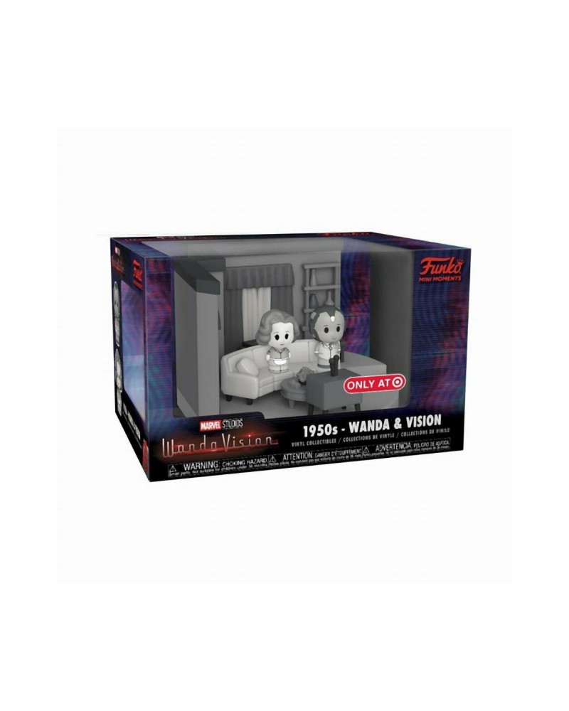 Funko Mini Moments: Marvel Studios WandaVision - Living Room 1950's Wanda &amp; Vision (Special Edition) Vinyl Collectibles