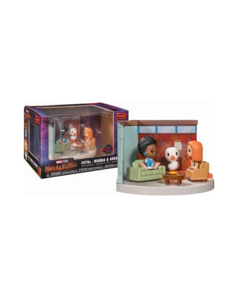 Funko Mini Moments: Marvel Studios WandaVision - 1970s - Wanda &amp; Geraldine (Living Room) (Special Edition) Vinyl Collectibles