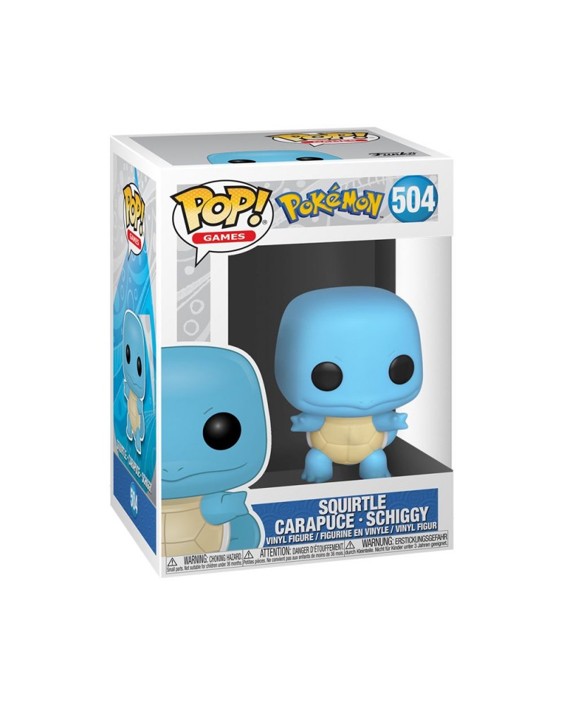 Funko Pop! Games: Pokemon - Squirtle Carapuce - Schiggy #504 Vinyl Figure