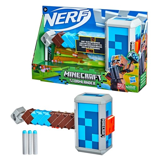 Hasbro Nerf: Minecraft Stormlander - Dart-Blasting Hammer (F4416)
