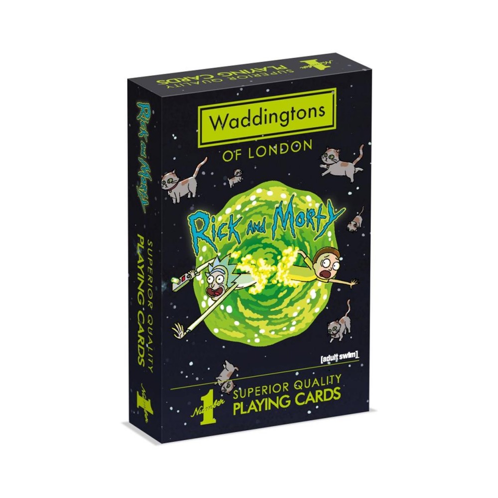 Winning Moves: Waddingtons No.1 - Rick  Morty Playing Cards (WM00039-EN1)