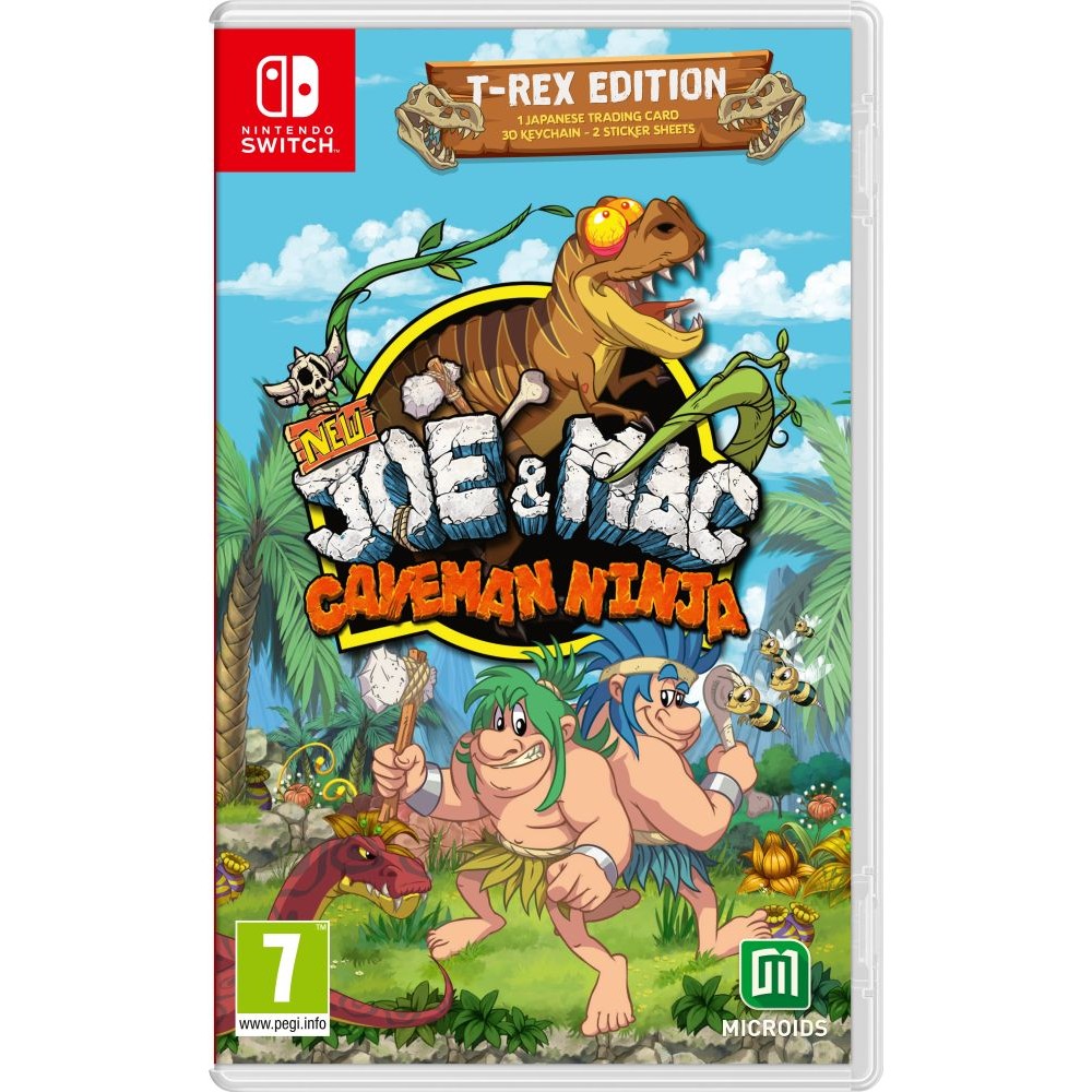 NSW New Joe  Mac - Caveman Ninja T- Rex Edition