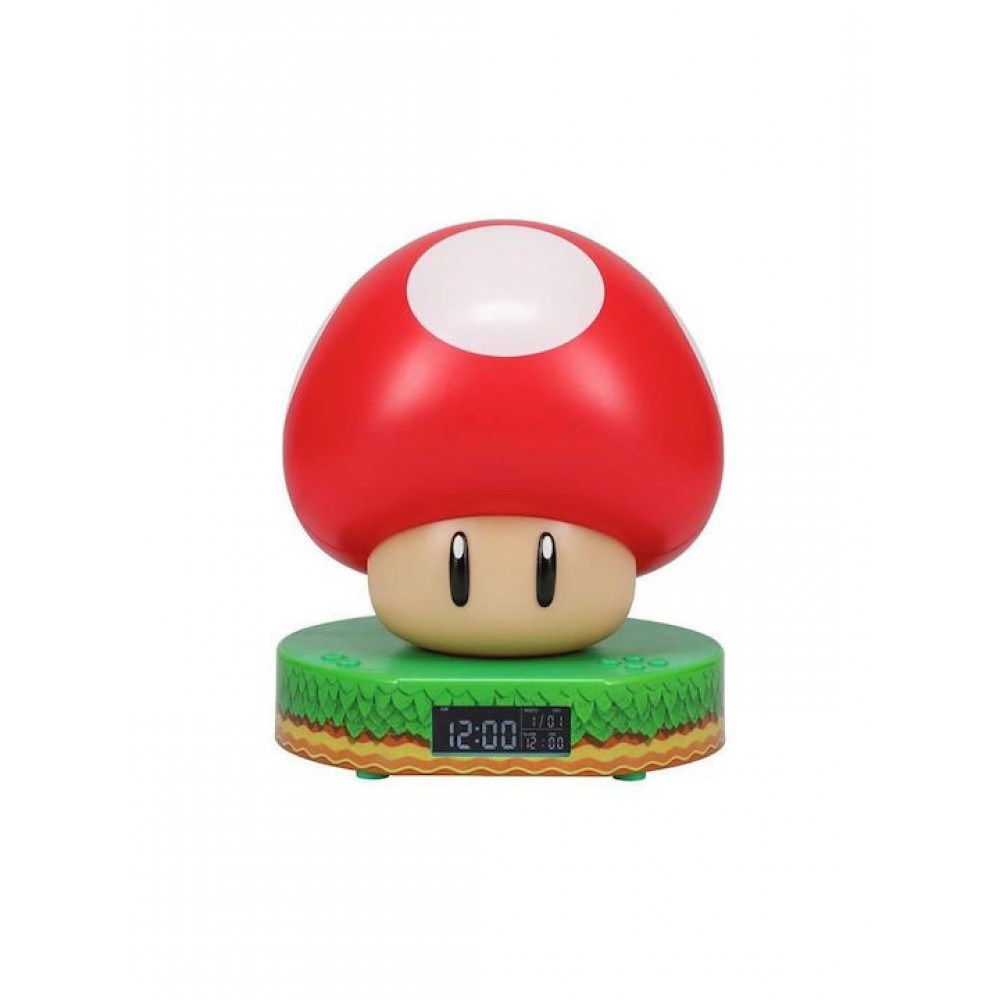 Paladone: Super Mario - Mushroom Digital Alarm Clock (PP10064NN)
