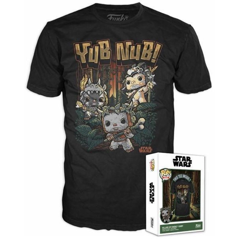 Funko Boxed Tees: Disney Star Wars Return of the Jedi - Village of Ewoks (S)