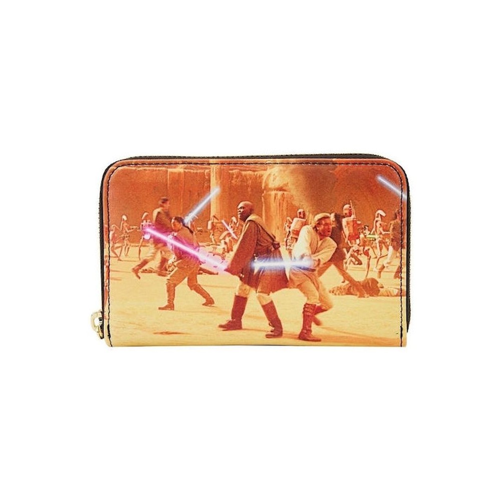 Loungefly Disney Star Wars - Episode Two Attack of the Clones Scene Zip Around Wallet (STWA0238)