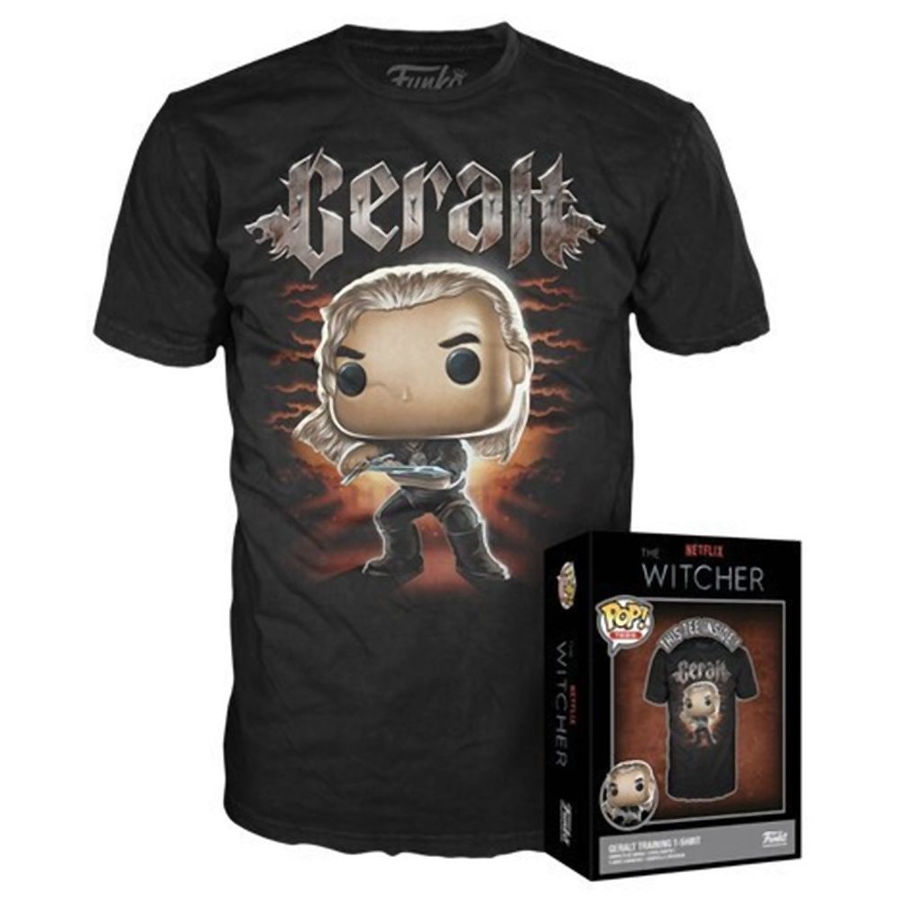Funko Boxed Tees: The Witcher - Geralt Training (L)