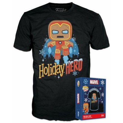 Funko Boxed Tee: Marvel - Gingerbread Iron Man (XL)