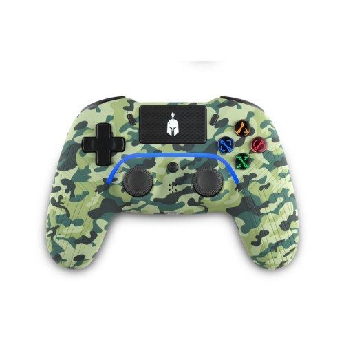 Spartan Gear - Aspis 4 Wired &amp; Wireless Controller (compatible with PC [wired] and playstation 4 [wireless]) (colour: Green Camo)