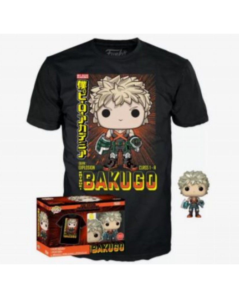 Funko Pop!  Tee (Adult): My Hero Academia - Katsuki Bakugo (Metallic) (Special Edition) Vinyl Figure  T-Shirt (XL)