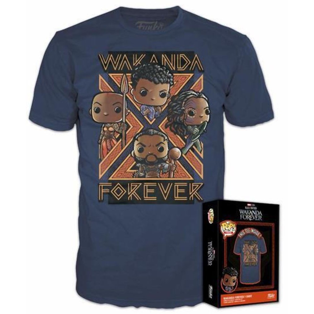 Funko Boxed Tee: Marvel Black Panther Wakanda Forever T-shirt (M)
