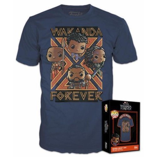 Funko Boxed Pop! Tees: Marvel Black Panther Wakanda Forever T-Shirt (XL)