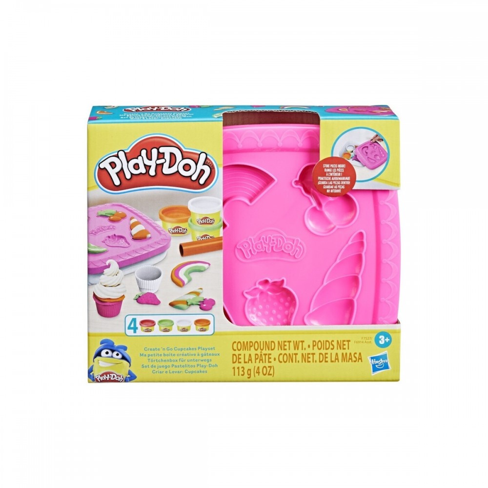 Hasbro Play-Doh: Create n Go Cupcakes Playset (F7527)